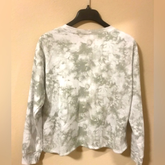 Mickey Mouse Tie and Dye Gray White Color Sweatshirt Tops Like New - Picture 3 of 4